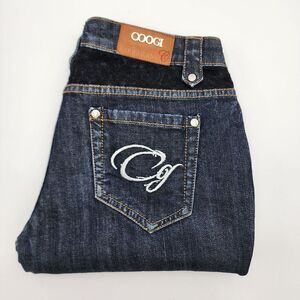 Coogi Womens Capri‎ Jeans Blue  Embroidered Dark Denim Size 9/10